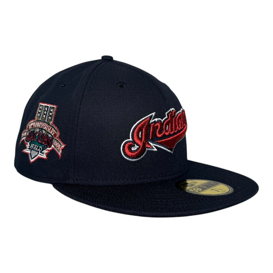 Cleveland Indians Jacbos Field New Era 59Fifty Fitted Hat Black