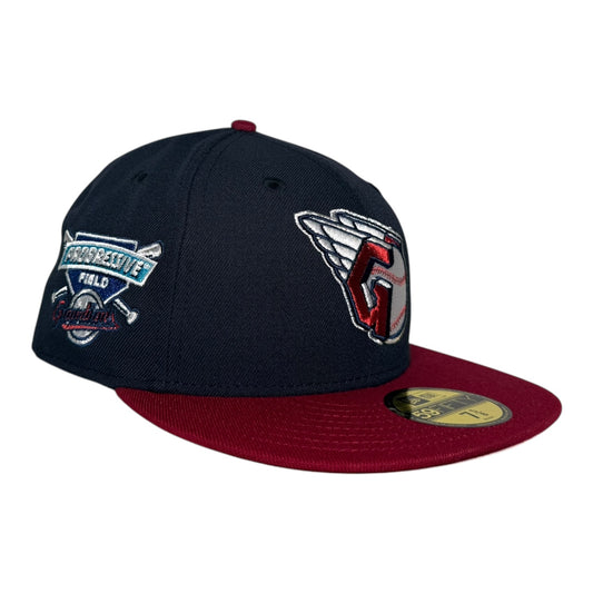 Cleveland Guardians Progressive Field Alternate Patch Hat Club New Era 59Fifty Fitted Hat