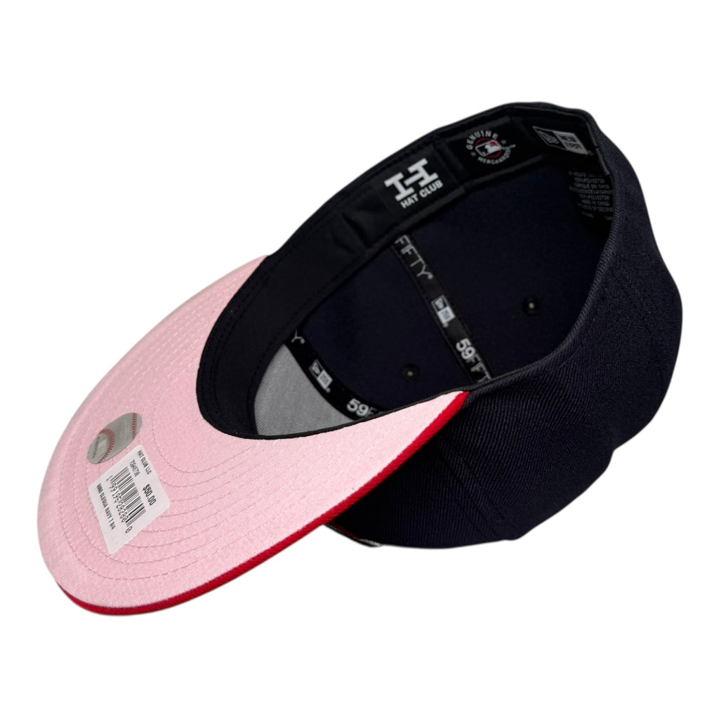 Cleveland Guardians Hat Club New Era 59Fifty Fitted Hat Pink UV