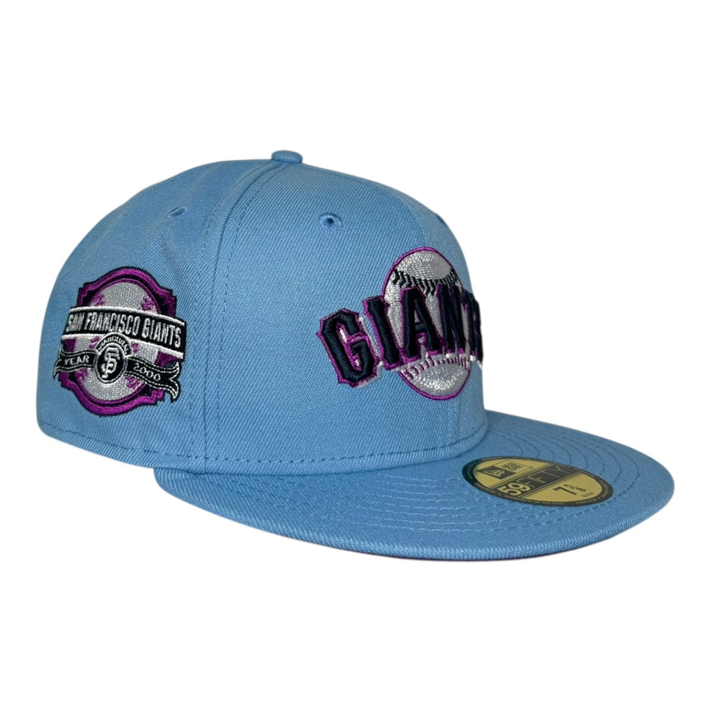The Hat Wall San Francisco Giants 2000 Inaugural Season Purple UV New Era 59Fifty Fitted Hat