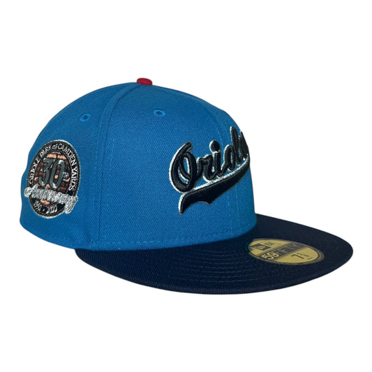 Baltimore Orioles 30th Anniversary Cardinal Blue New Era 59Fifty Fitted Hat