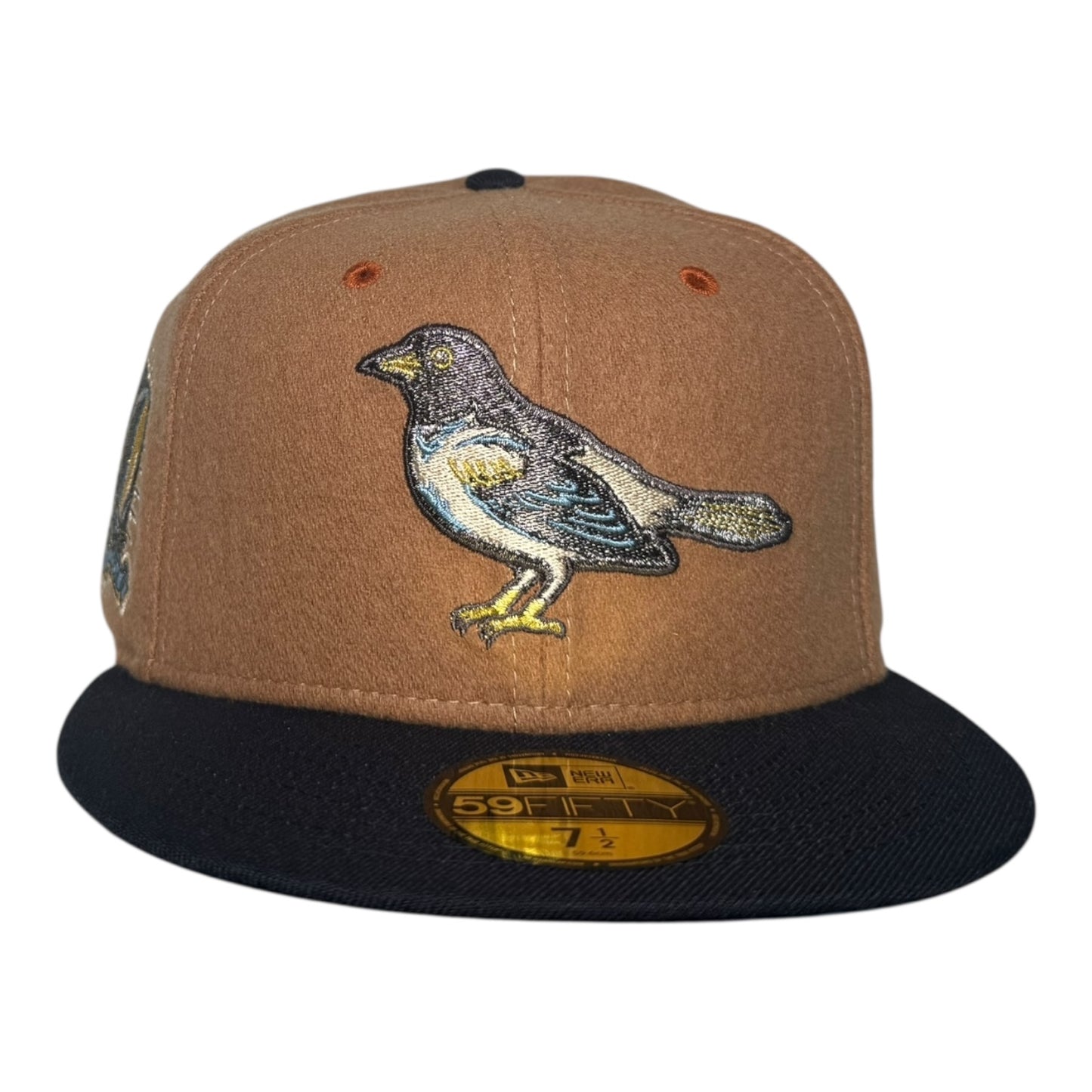 Baltimore Orioles 50th Anniversary Melton Wool Icy Hat Club New Era 59Fifty Fitted Hat