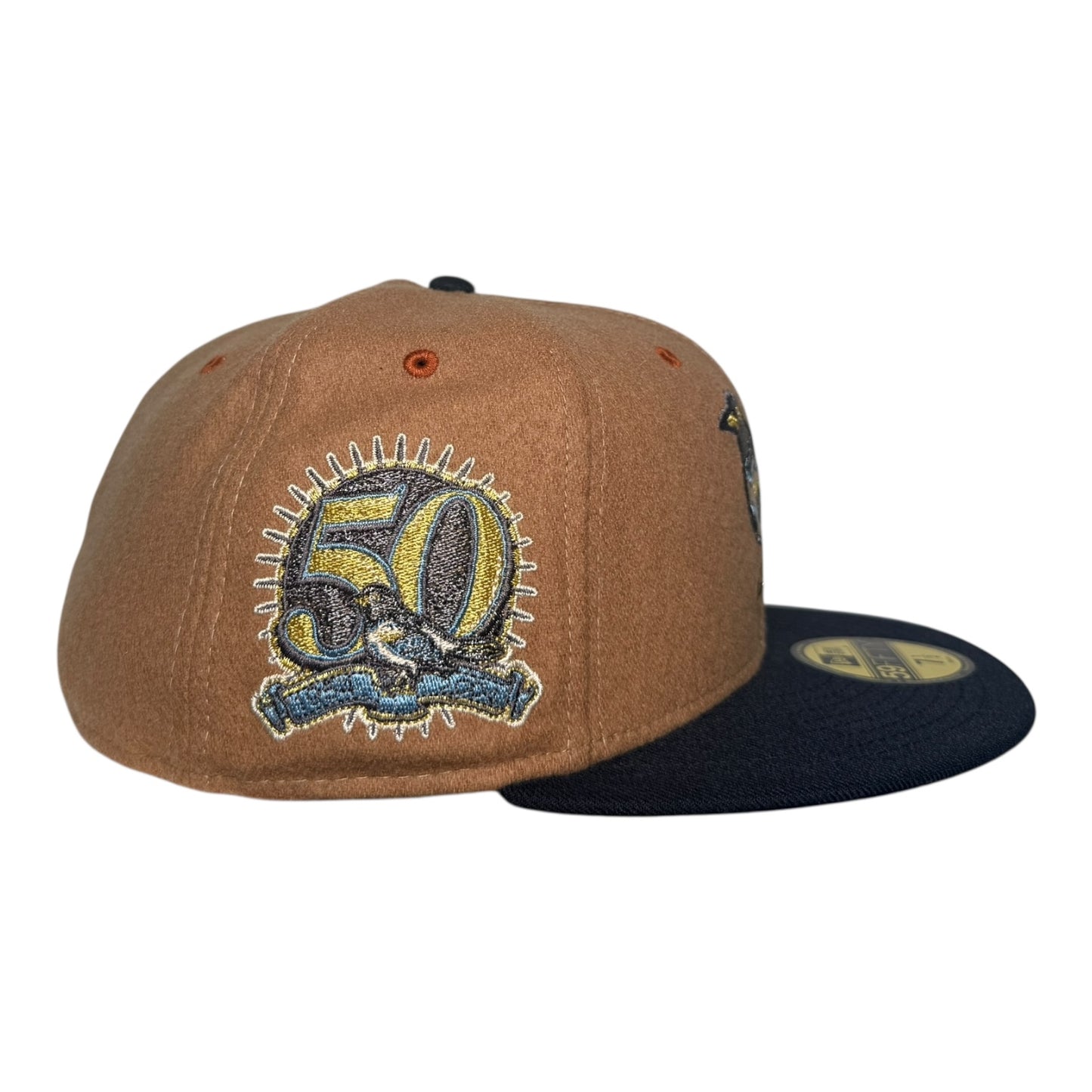 Baltimore Orioles 50th Anniversary Melton Wool Icy Hat Club New Era 59Fifty Fitted Hat