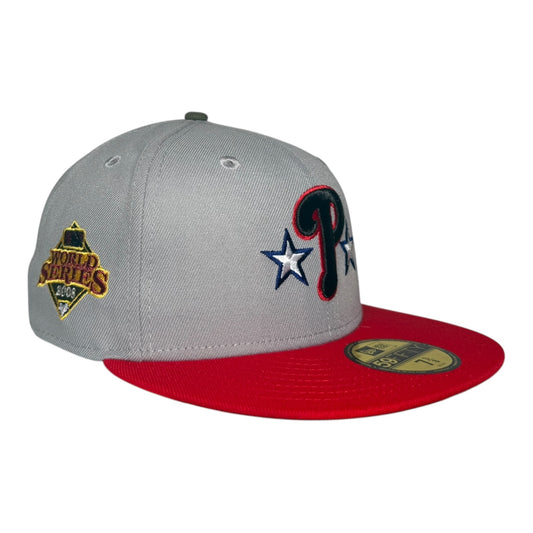 Philadelphia Phillies 2008 World Series P51 Pack New Era 59Fifty Fitted Hat