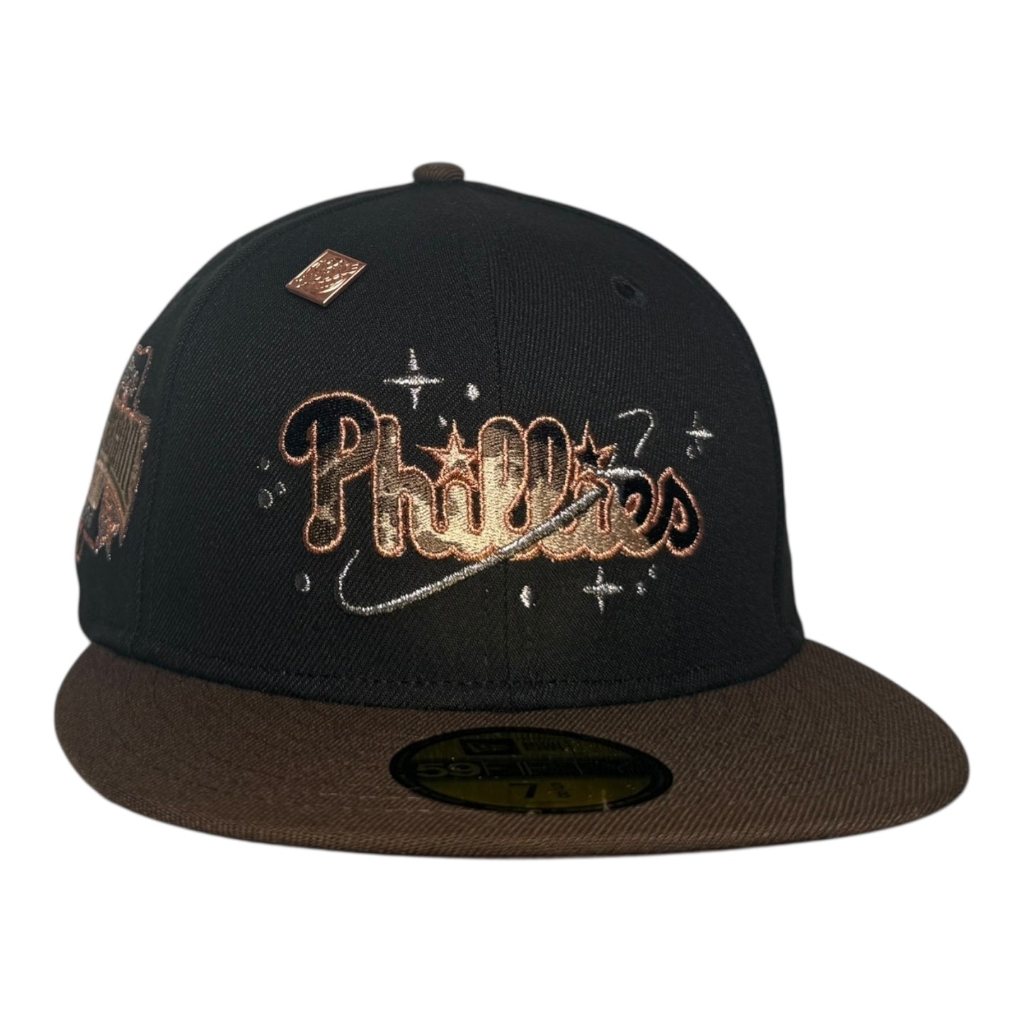 Philadelphia Phillies 1996 All Star Game Celestial Earth Tone Metallic Capsule New Era 59Fifty Fitted Hat