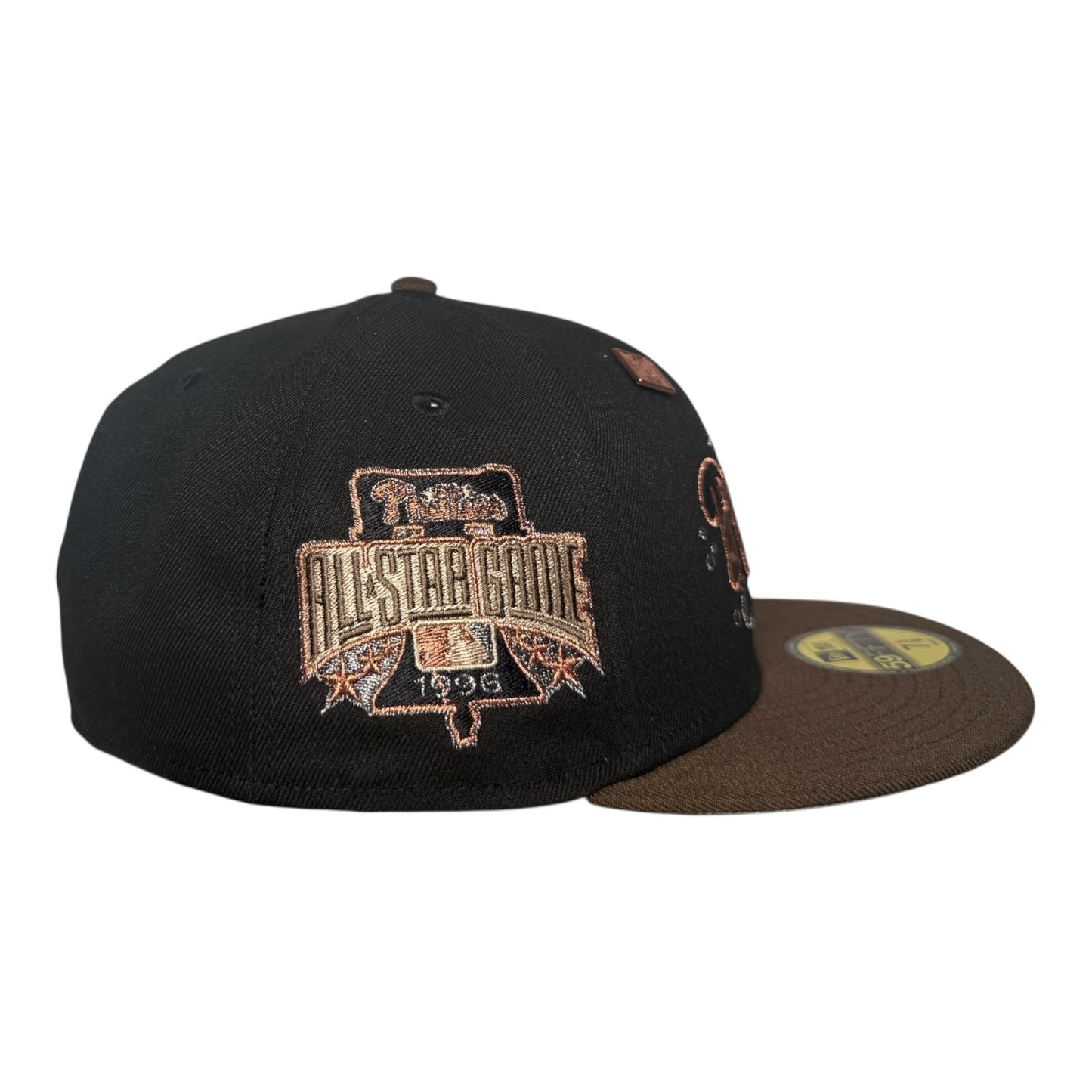 Philadelphia Phillies 1996 All Star Game Celestial Earth Tone Metallic Capsule New Era 59Fifty Fitted Hat