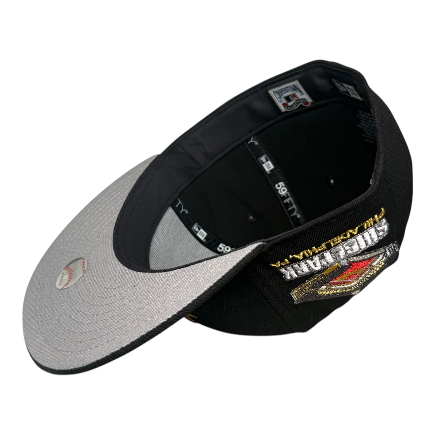 Philadelphia Phillies Shibe Park Black Homegame NYC New Era 59Fifty Fitted Hat