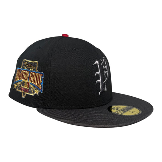 Philadelphia Phillies 1996 All Star Game Black Dark Gray Visor New Era 59Fifty Fitted Hat