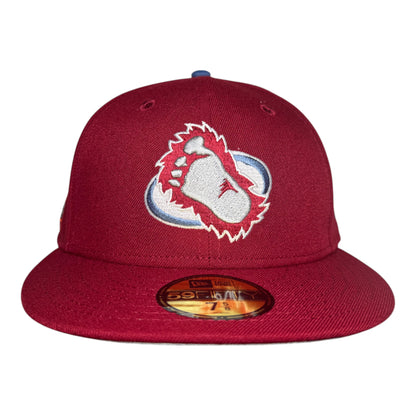 Colorado Avalanche Cardinal Red Leon in the Lab 2001 ASG Patch New Era 59ifty Fitted Hat