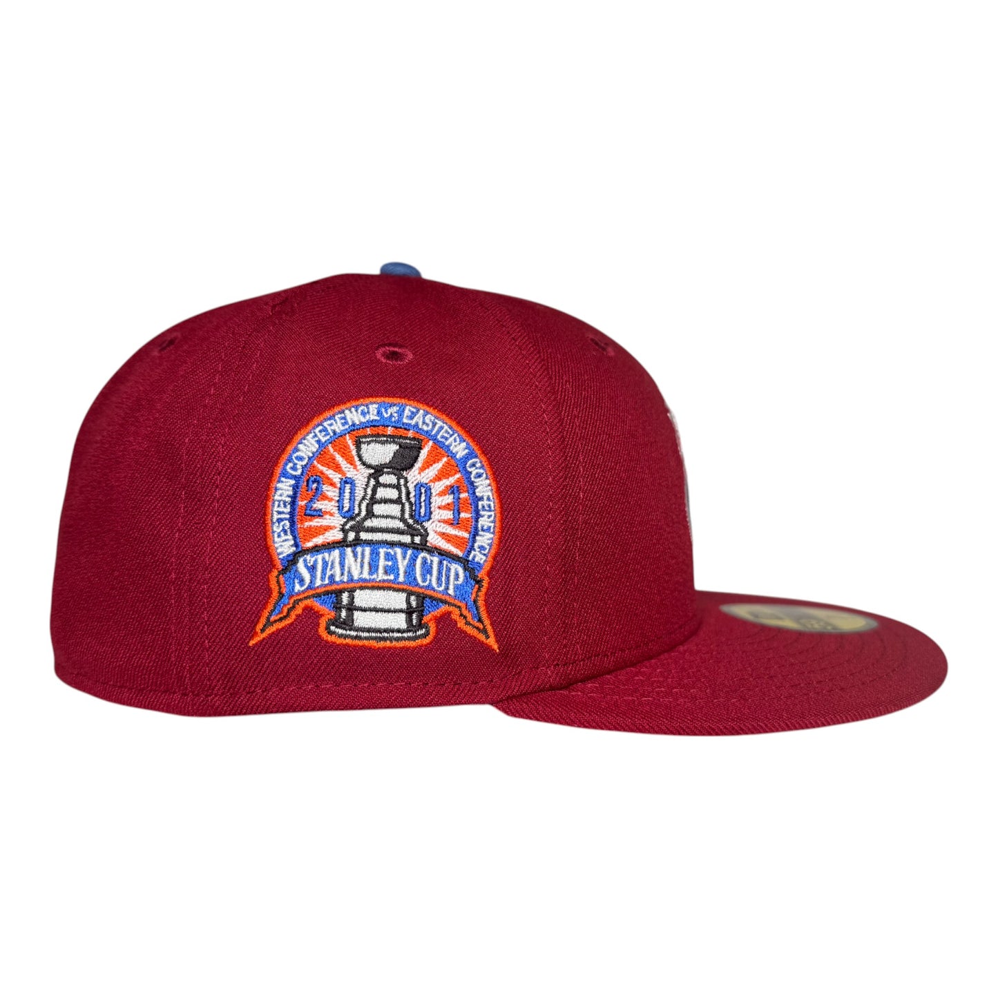 Colorado Avalanche Cardinal Red Leon in the Lab 2001 ASG Patch New Era 59ifty Fitted Hat