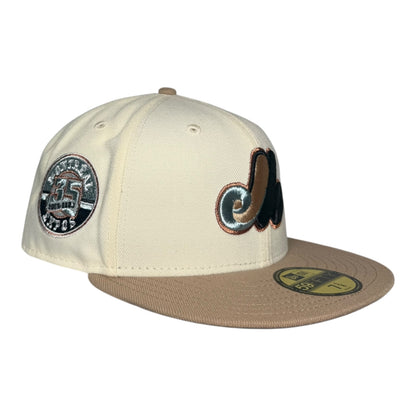 Montreal Expos 35th Anniversary Walnut Icy UV New Era 59Fifty Fitted Hat