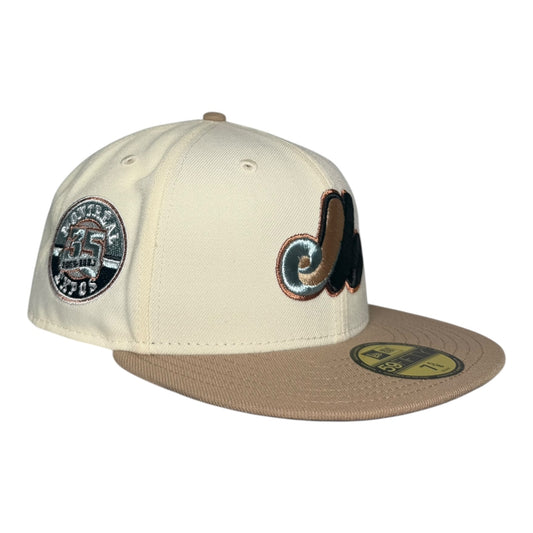Montreal Expos 35th Anniversary Walnut Icy UV New Era 59Fifty Fitted Hat