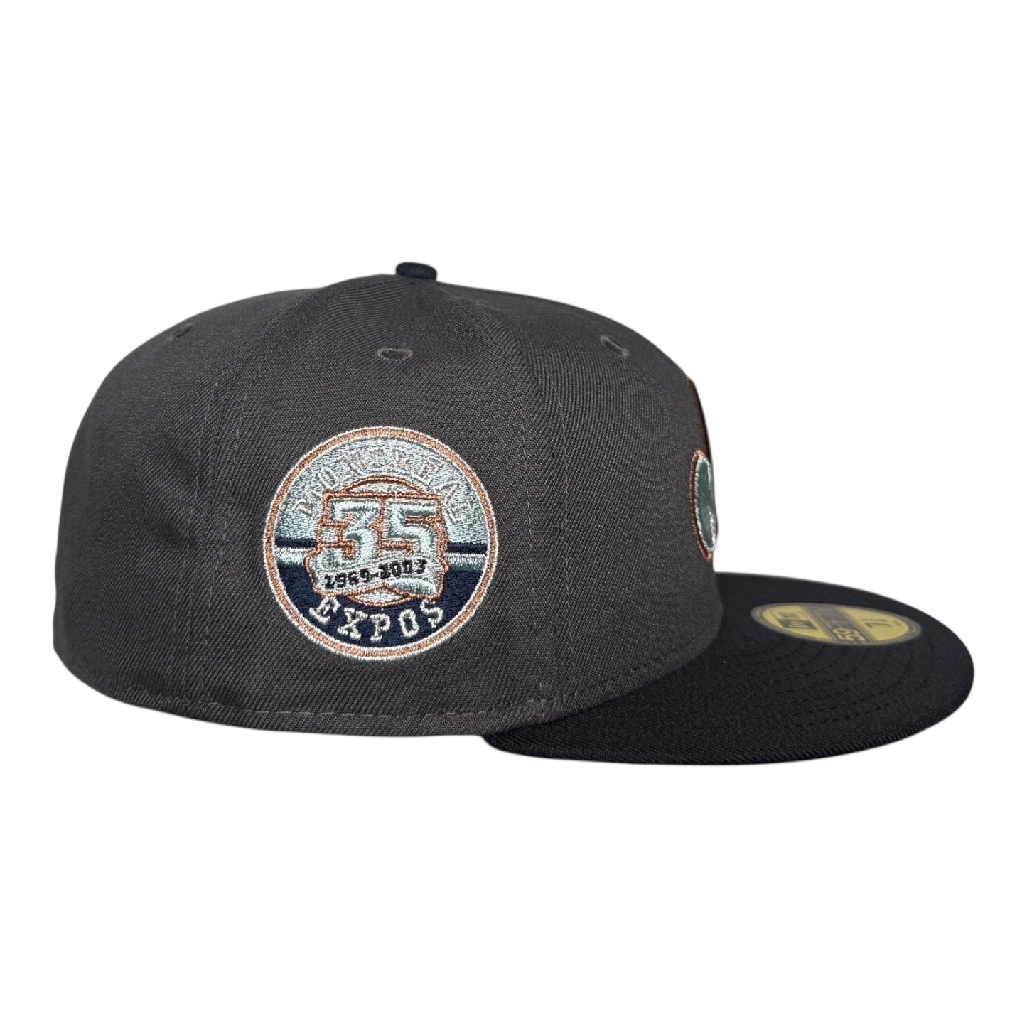 Montreal Expos 35th Anniversary Dark Gray Navy New Era 59Fifty Fitted Hat