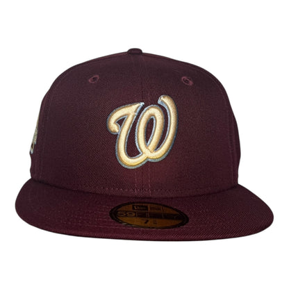 Washington Nationals RFK Kennedy Memorial Stadium New Era 59Fifty Fitted Hat Maroon