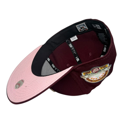 Washington Nationals RFK Kennedy Memorial Stadium New Era 59Fifty Fitted Hat Maroon