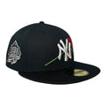 New York Yankees 1999 World Series Black Rose Edition New Era 59Fifty Fitted Hat