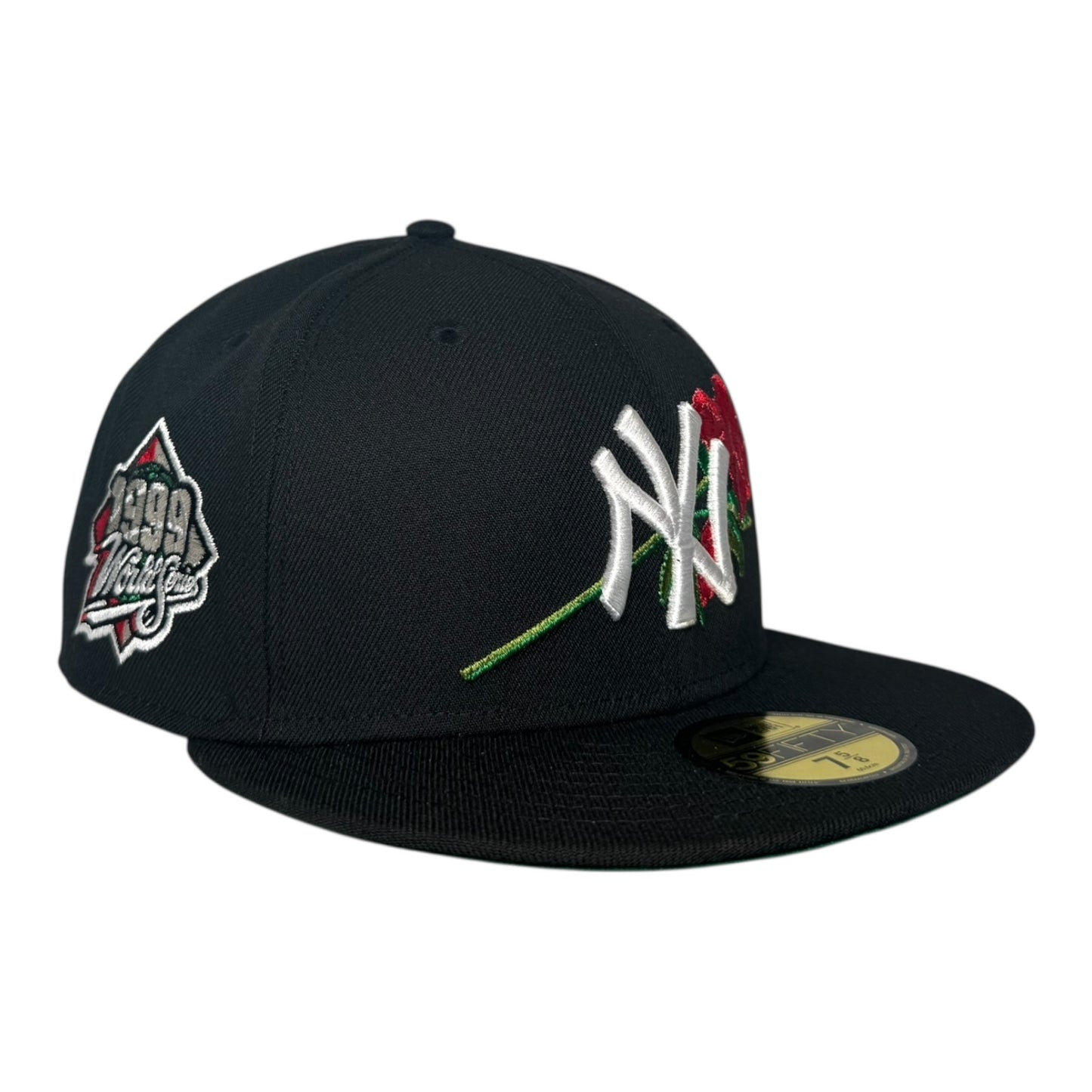 New York Yankees 1999 World Series Black Rose Edition New Era 59Fifty Fitted Hat