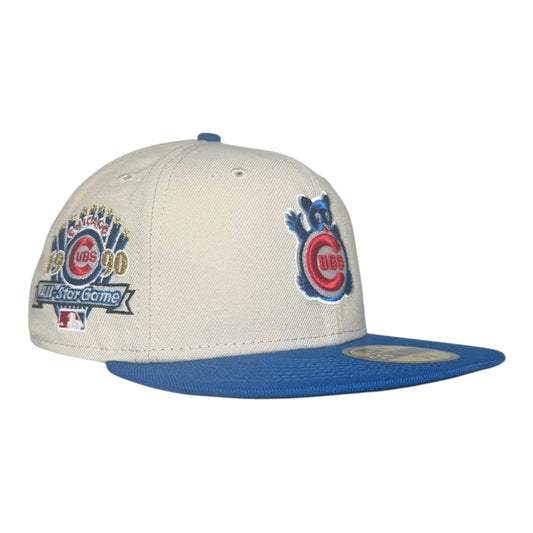 Chicago Cubs “Wave” Two Tone Stone 1990 ASG Hat Club New Era 59Fifty Fitted Hat