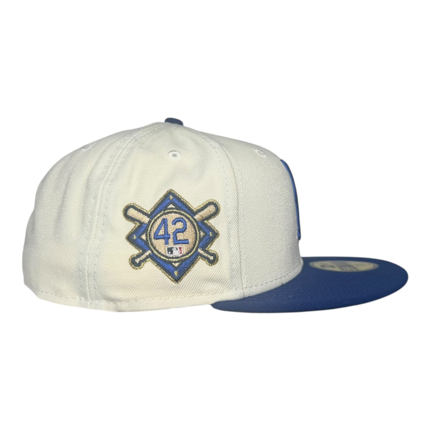 Brooklyn Dodgers Jackie Robinson White Dome Hat Club New Era 59Fifty Fitted Hat