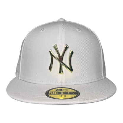 New York Yankees Subway Series Metal Logo New Era 59Fifty Fitted Hat