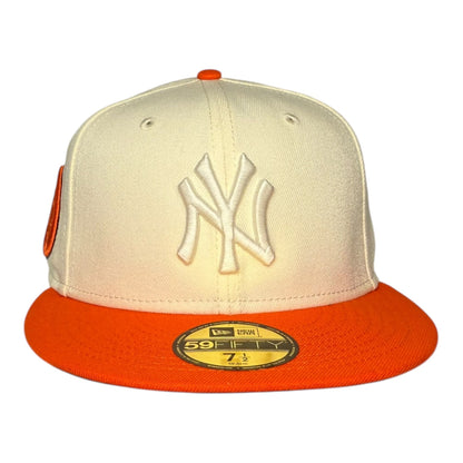 New York Yankees "Parks Department" Homegame NYC New Era 59Fifty Fitted Hat Chrome White/Rush Orange