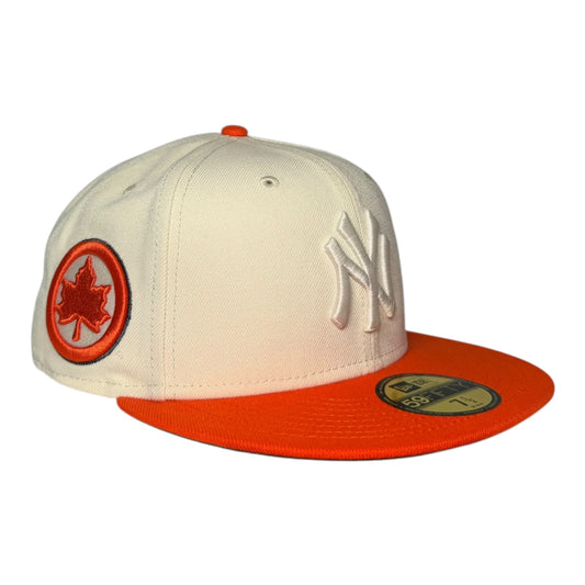 New York Yankees "Parks Department" Homegame NYC New Era 59Fifty Fitted Hat Chrome White/Rush Orange
