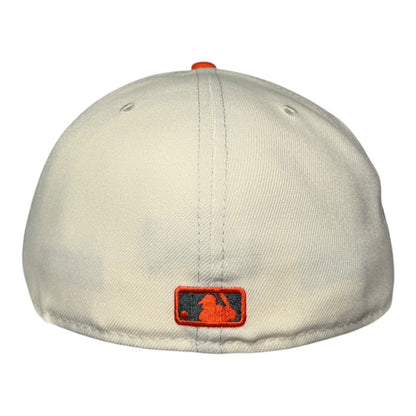New York Yankees "Parks Department" Homegame NYC New Era 59Fifty Fitted Hat Chrome White/Rush Orange