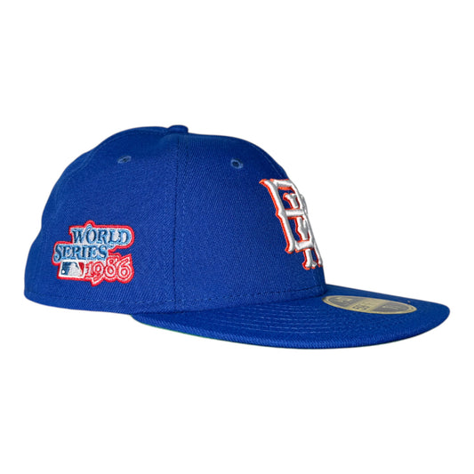 Brooklyn Cyclones Calming Blue Leon in the Lab 1986 WS Patch Gray UV 59FIFTY Low Profile Fitted Hat