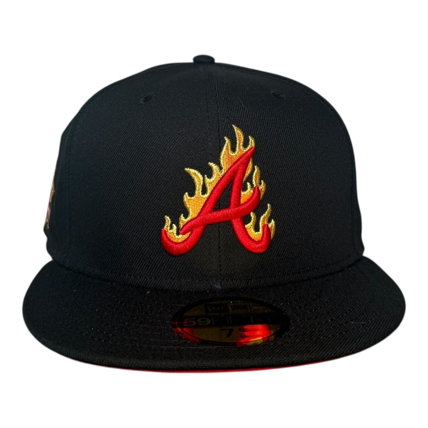 Atlanta Braves 150th Anniversary Black Fire Edition New Era 59Fifty Fitted Hat