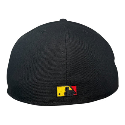 Atlanta Braves Black Tomahawk Leon In the Lab 1995 World Series New Era 59Fifty Fitted Hat