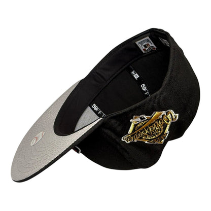 Atlanta Braves Black Tomahawk Leon In the Lab 1995 World Series New Era 59Fifty Fitted Hat