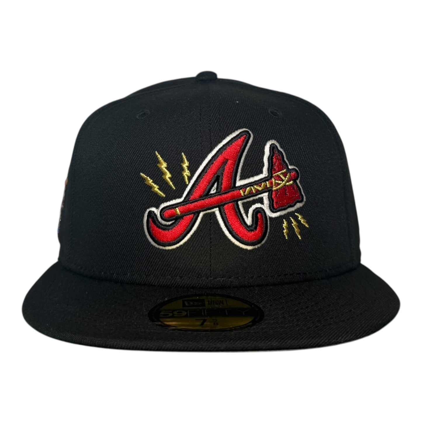 Atlanta Braves Mascot Side Patch New Era 59Fifty Fitted Hat