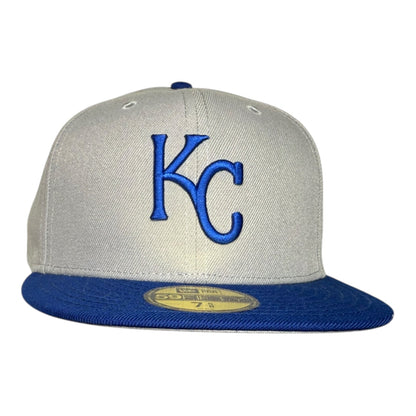 Kansas City Royals Grey Hat Club New Era 59Fifty Fitted Hat