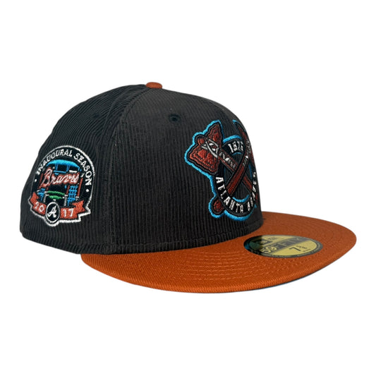 Atlanta Braves Corduroy 2017 Inaugural Season New Era 59Fifty Fitted Hat
