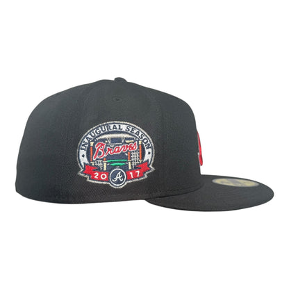 Atlanta Braves “Black Dome Collection” Inaugural Season Hat Club Exclusive New Era 59Fifty Fitted Hat