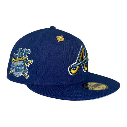 Atlanta Braves 30th Season "Royal Ice Collection" Capsule Hat New Era 59Fifty Fitted Hat