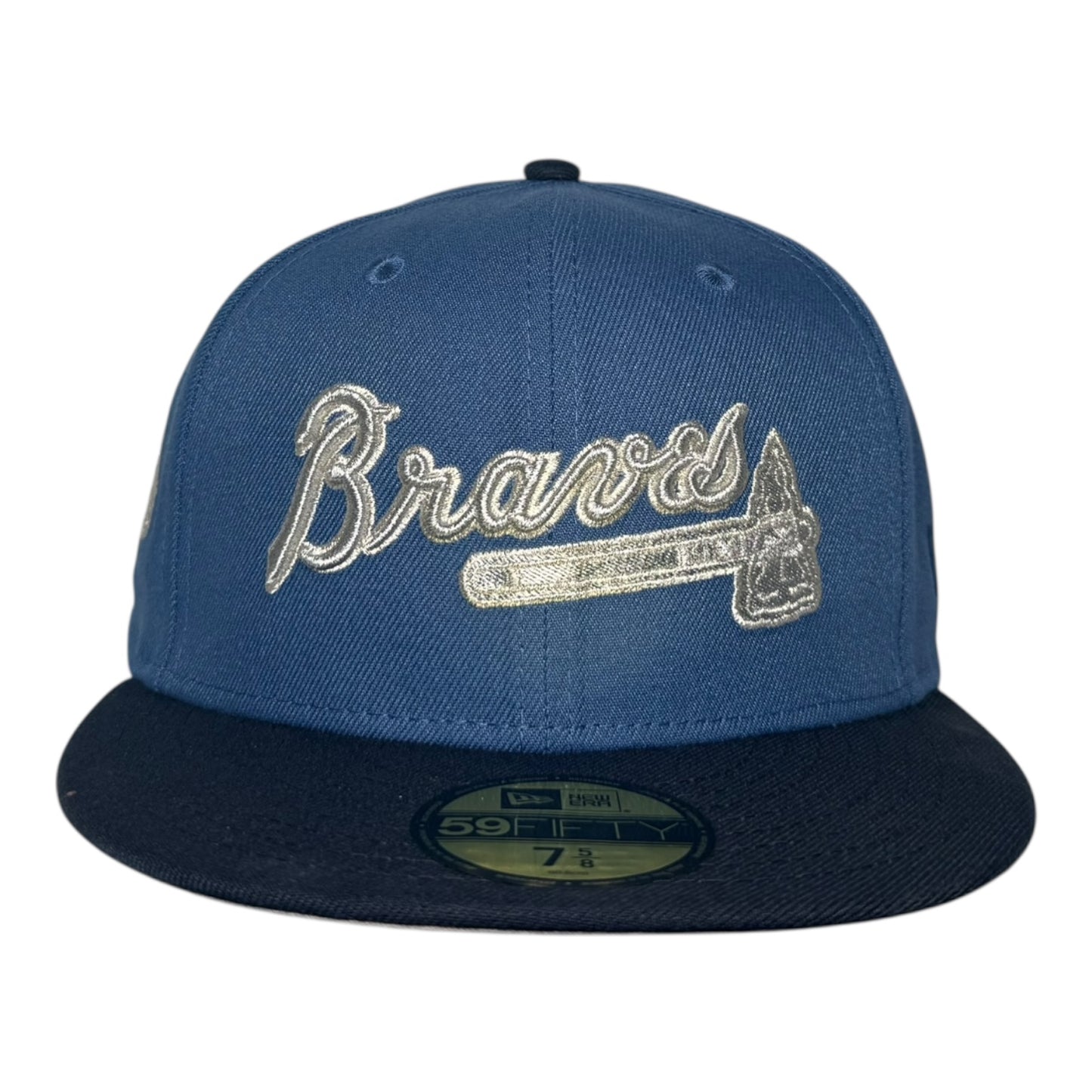 Atlanta Braves 1999 World Series New Era 59Fifty Fitted Hat Blue Silver
