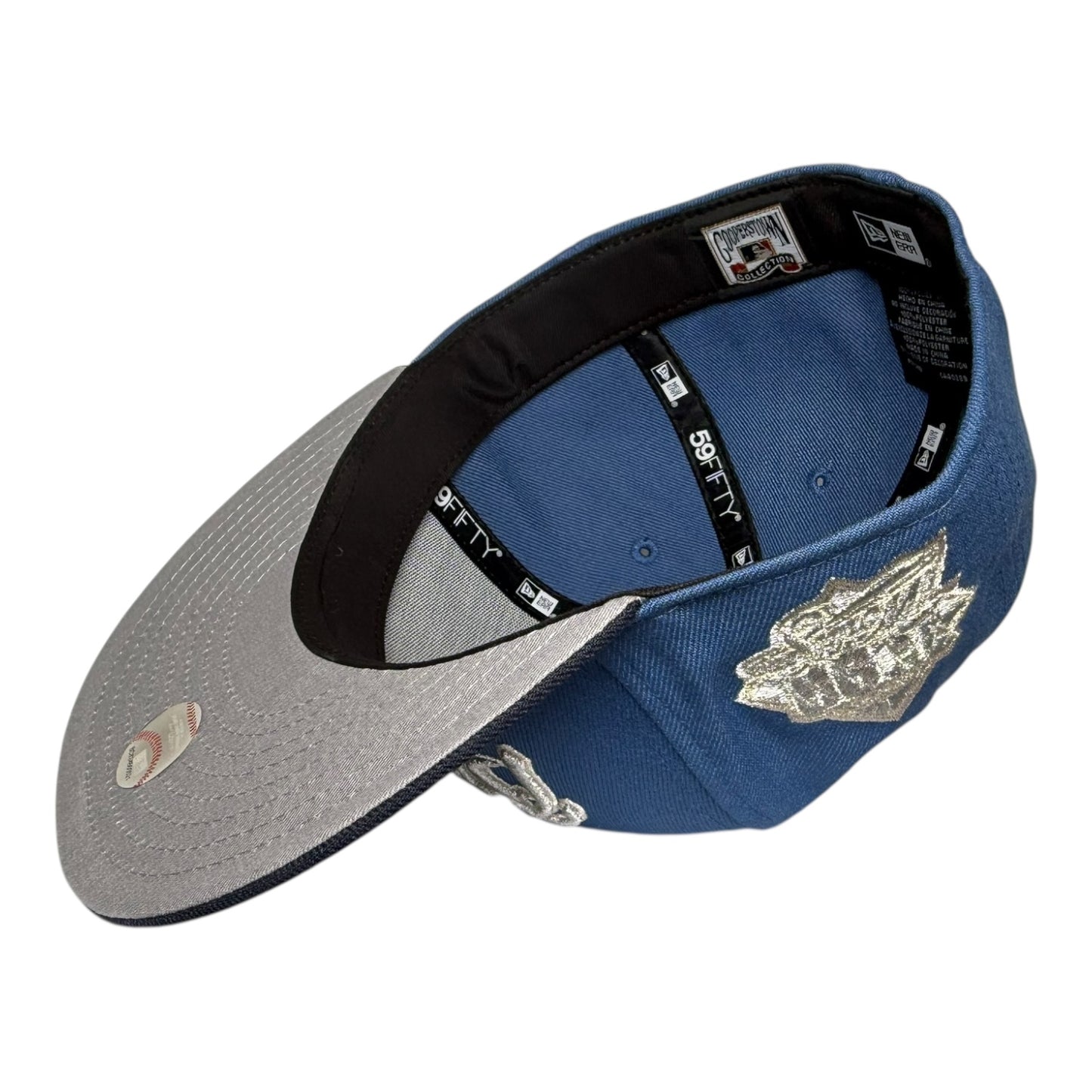 Atlanta Braves 1999 World Series New Era 59Fifty Fitted Hat Blue Silver
