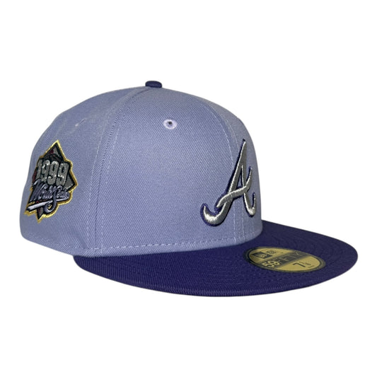 Atlanta Braves 1999 World Series Lavender New Era 59Fifty Fitted Hat