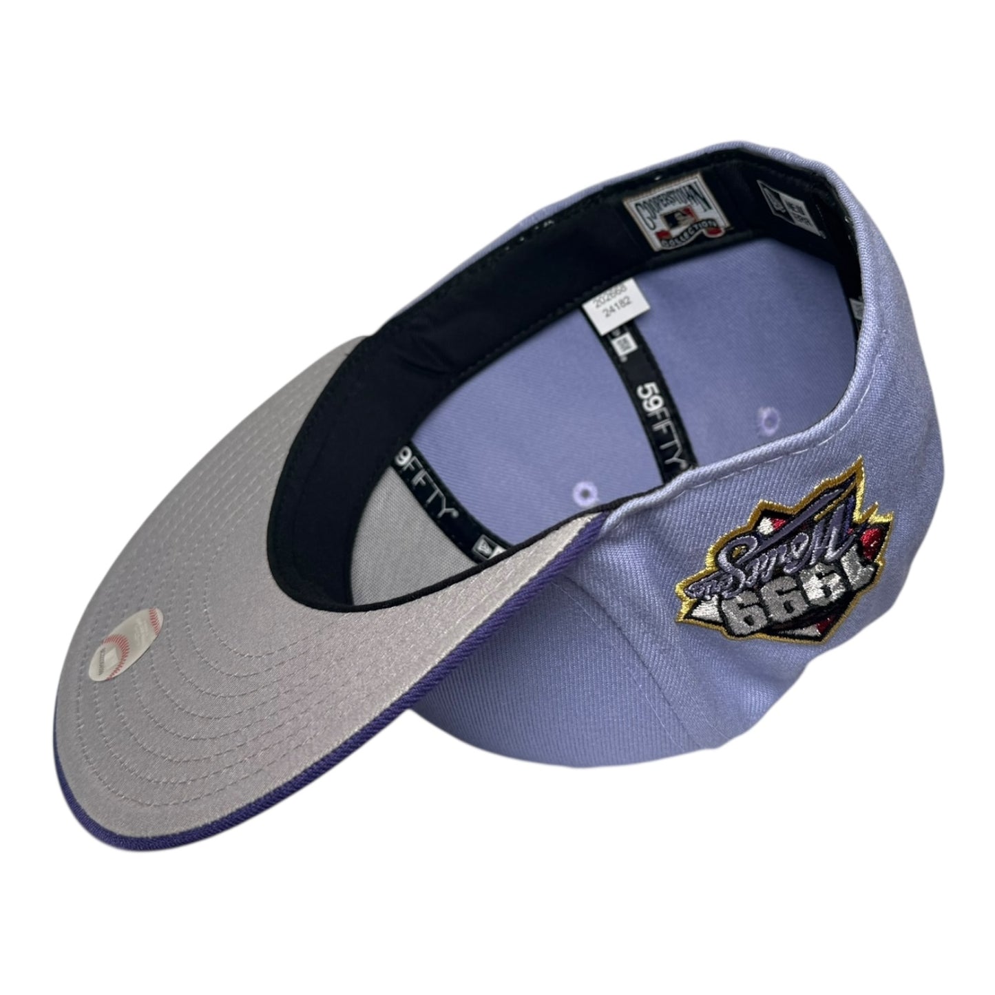 Atlanta Braves 1999 World Series Lavender New Era 59Fifty Fitted Hat