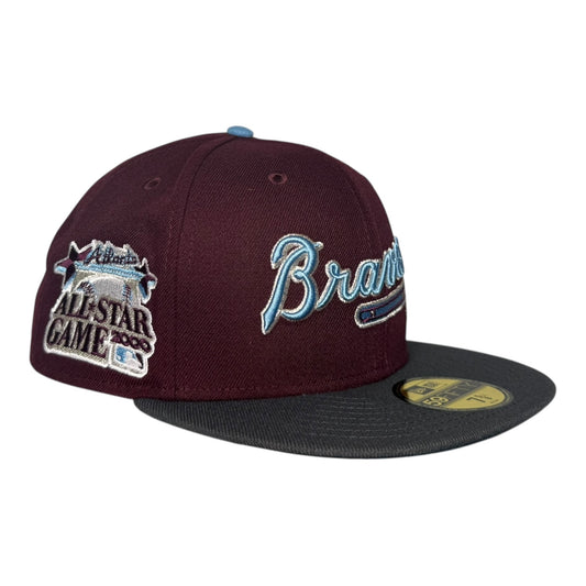 Atlanta Braves 2000 All Star Game "Burgundy Sky" New Era 59Fifty Fitted Hat