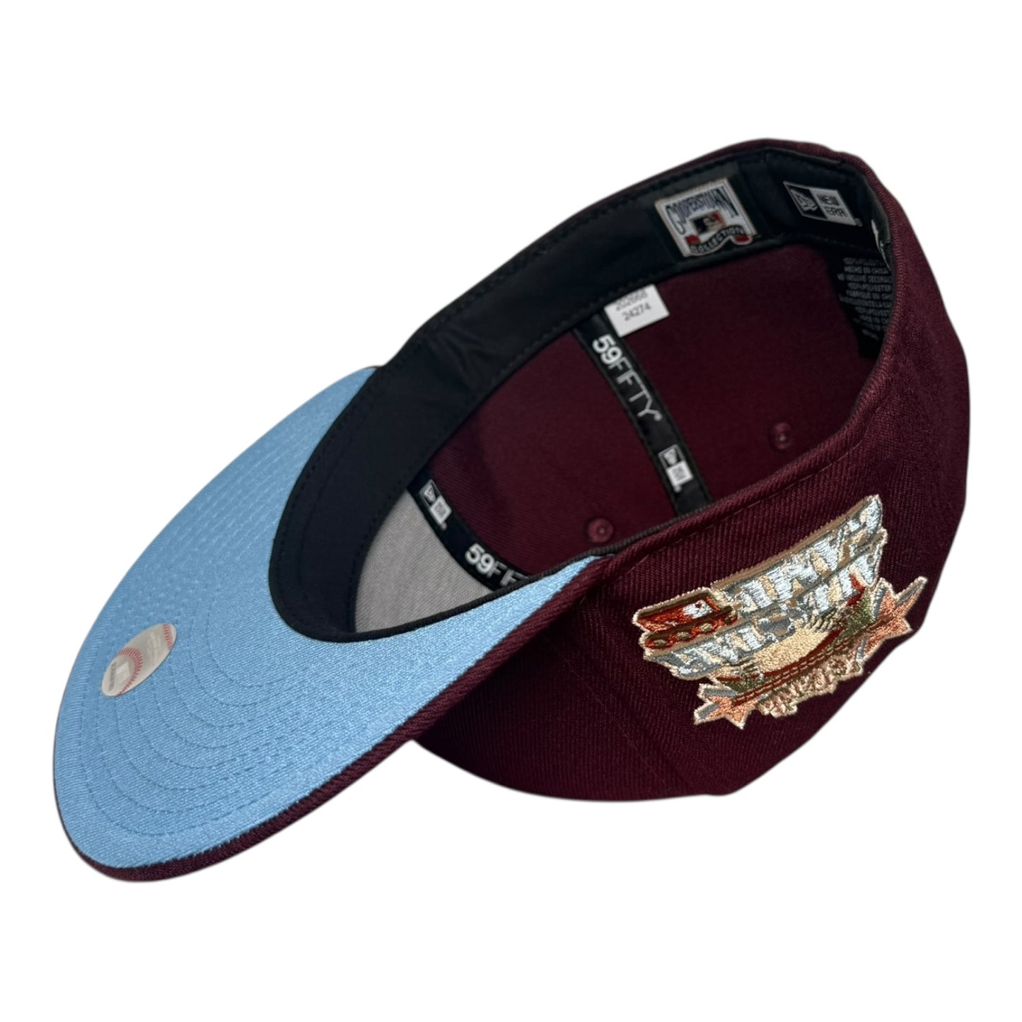 Atlanta Braves 2000 All Star Game "Maroon Icy" New Era 59Fifty Fitted Hat