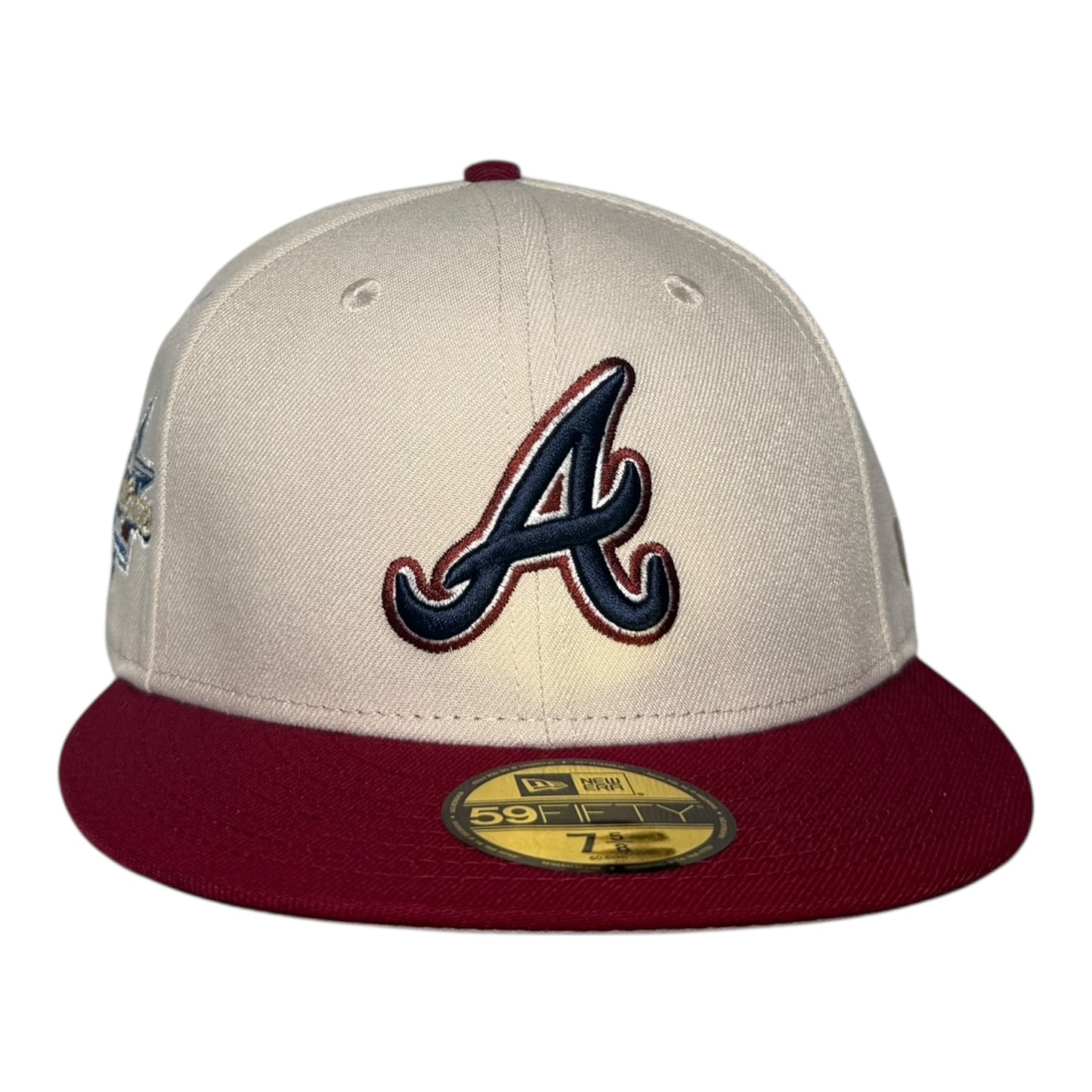 Atlanta Braves 2025 All Star Game Burgundy Visor New Era 59Fifty Fitted Hat
