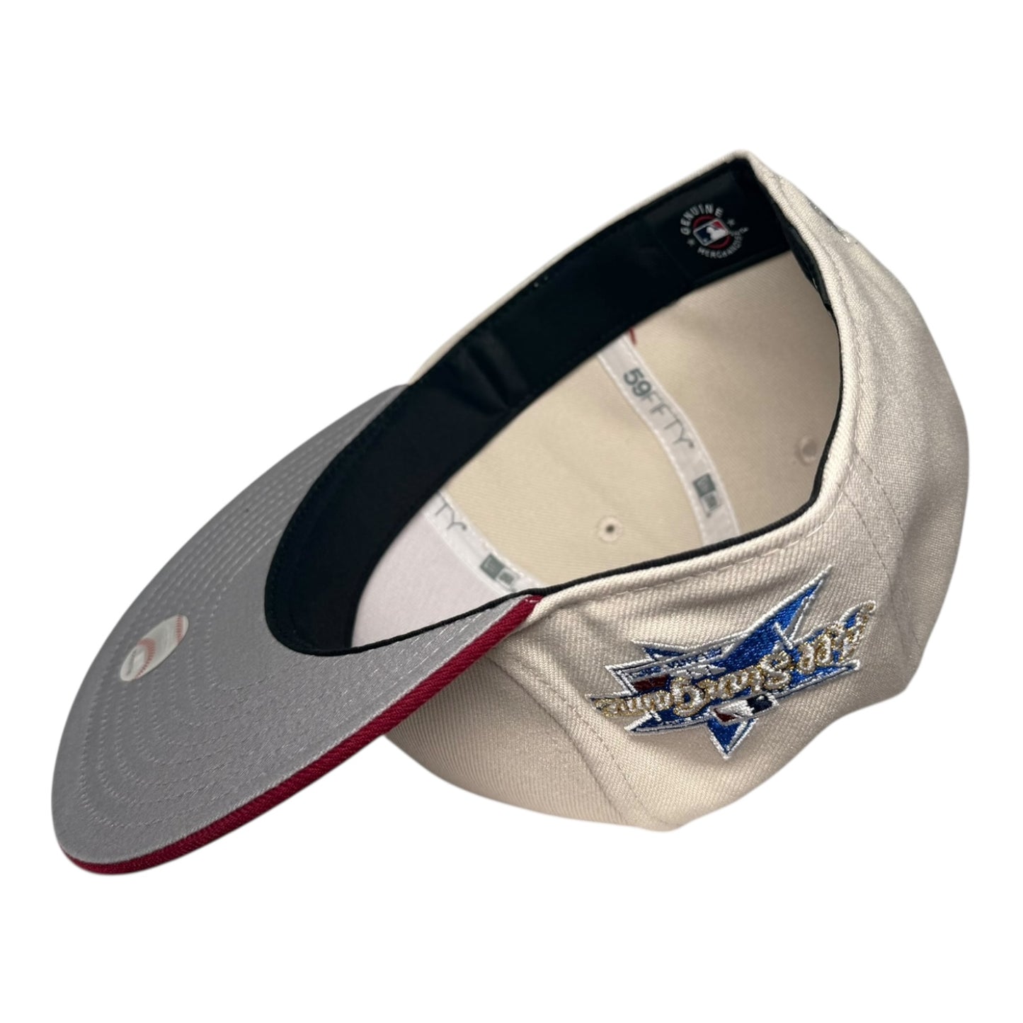 Atlanta Braves 2025 All Star Game Burgundy Visor New Era 59Fifty Fitted Hat
