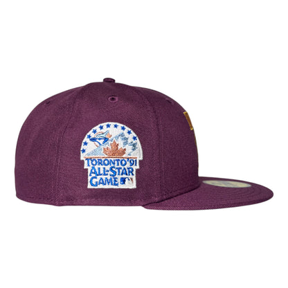 Toronto Blue Jays All Star Game 1991 Plum Metallic Edition New Era 59Fifty Fitted Hat