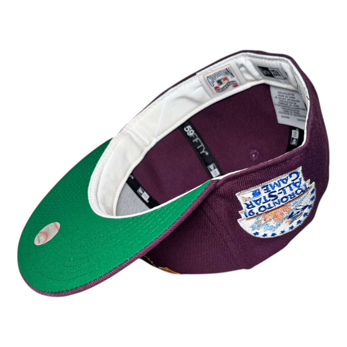 Toronto Blue Jays All Star Game 1991 Plum Metallic Edition New Era 59Fifty Fitted Hat