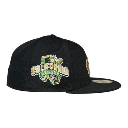 Modesto Athletics Metallic Black New Era 59Fifty Fitted Hat