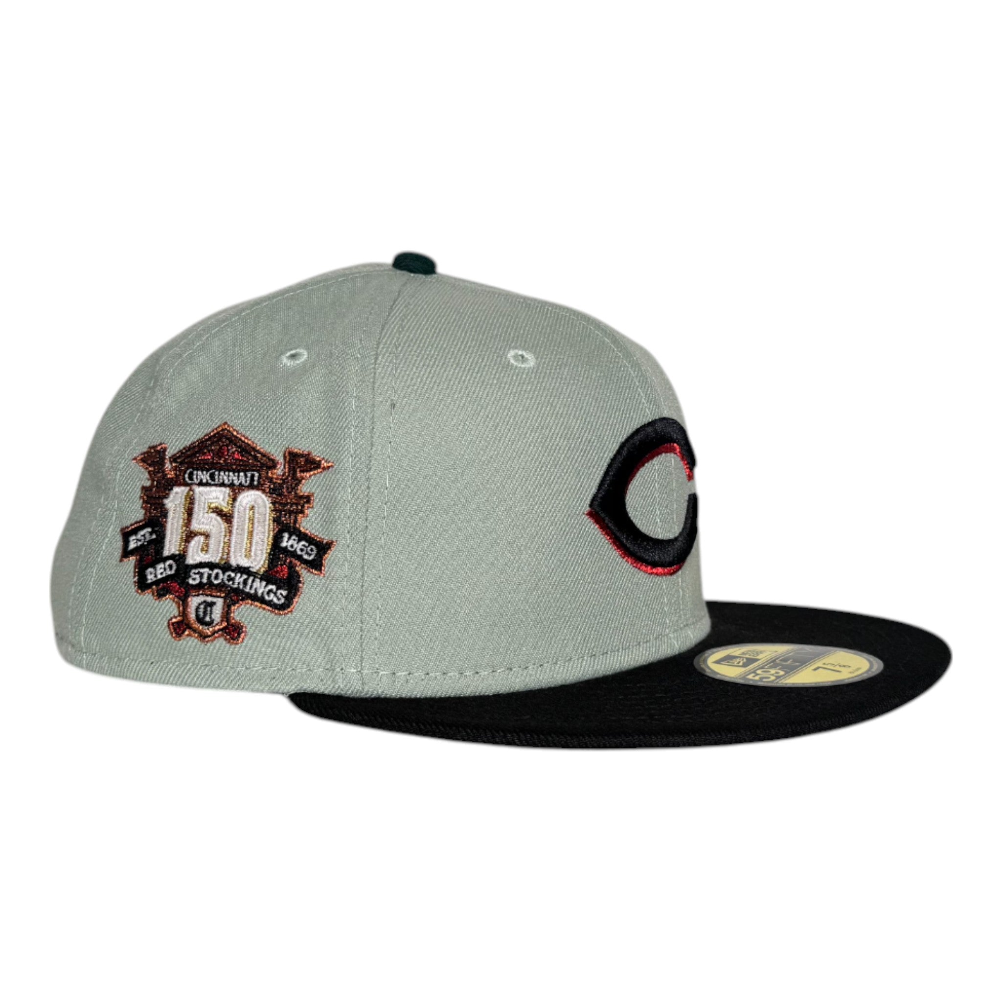 Cincinnati Reds Rushmore 150th Anniversary Patch New Era 59FIfty Fitted