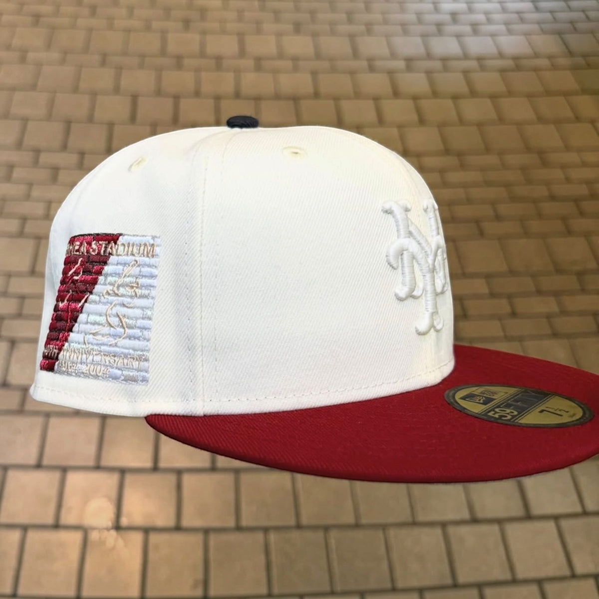 The Hat Wall "The Merrick Masonry Collection" New York Mets Nigel Sylvester x Rushmore Complex Con 2026 Exclusive New Era 59Fifty Fitted Hat (White)