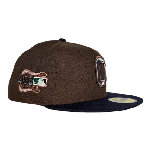 The Hat Wall Cleveland Guardians "Uncle Charles" Rushmore New Era 59Fifty Fitted Hat